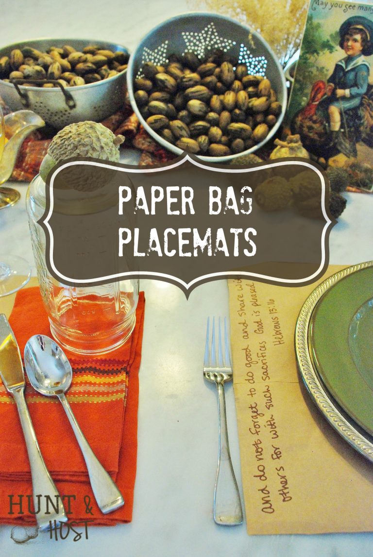 paper bag placemat