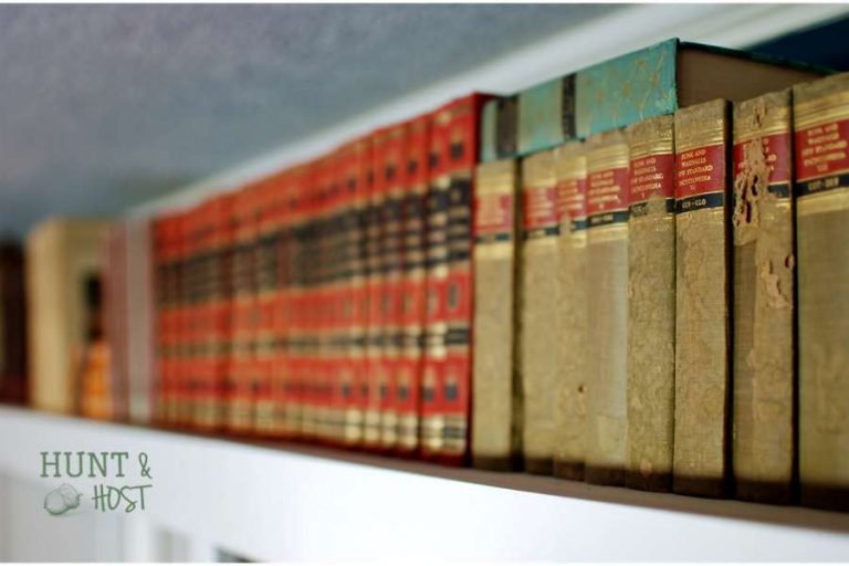 free book decor hunt and host