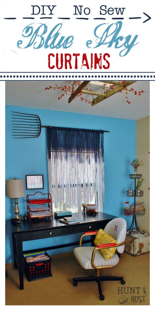 diy blue sky curtains