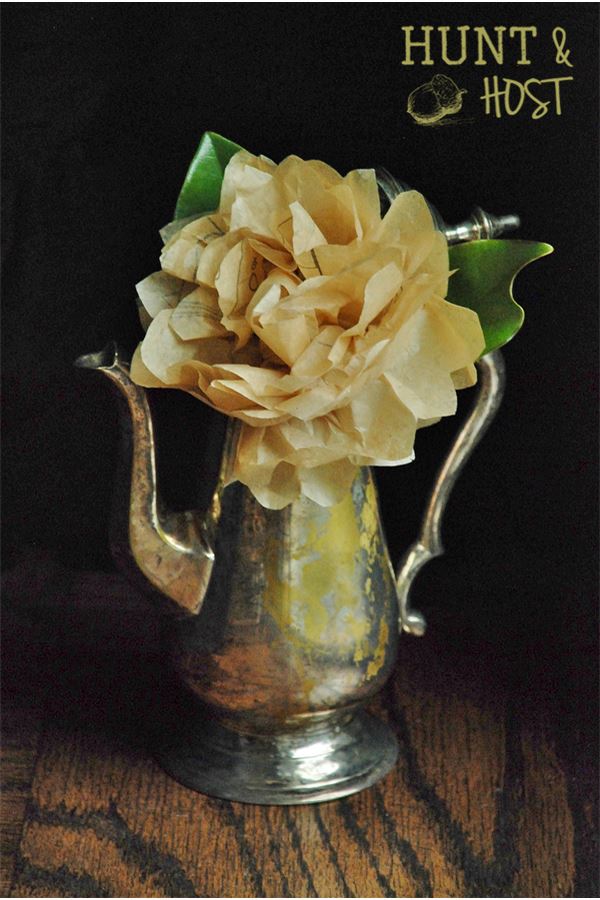 How to Make Paper Flowers with Old Sewing Patterns