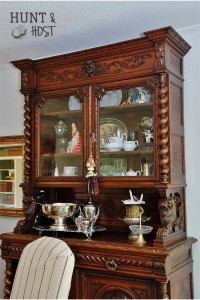 glass china hutch hunt board