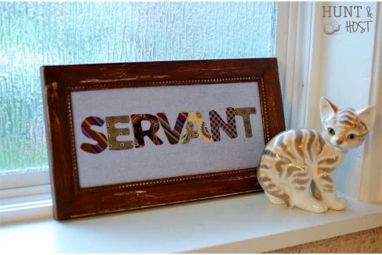 one word necktie art diy