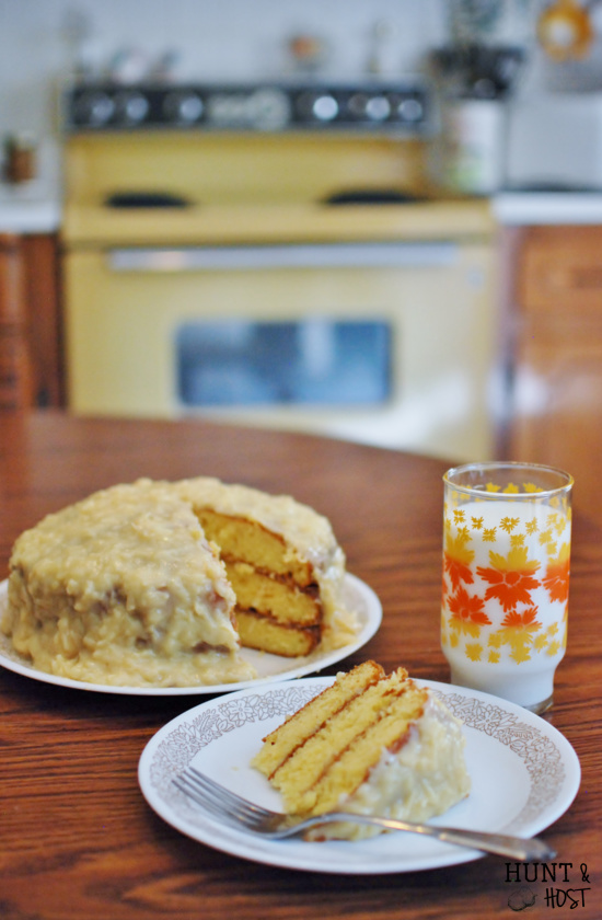 Grannys coconut cake hunt and host