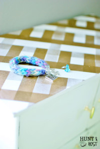gingham paint jewelry box