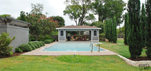 Back Yard before and after pool