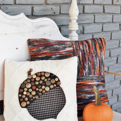 Power In Numbers: Button Acorn Pillow