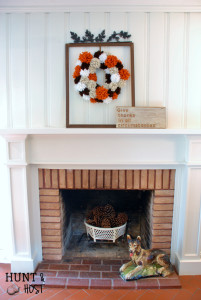 Give thanks in all circumstances hand painted sign thanksgiving mantle huntandhost.net