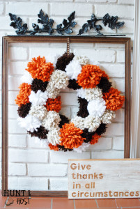 Give thanks in all circumstances hand painted sign thanksgiving mantle huntandhost.net