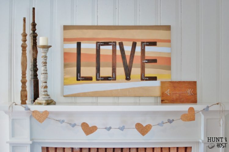 A mixed metal Valentine project made from garage sale finds. With the greatest message of Love. www.huntandhost.net