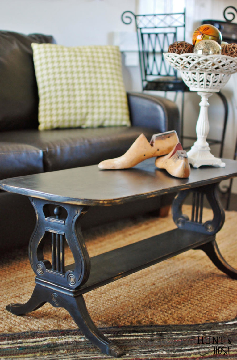 DIY Furniture Girls are Inspired by Chocolate this month. Painted furniture flips based on the favorite sweet treat! This roadside save turned to gold leaf gorgeous!www.huntandhost.net