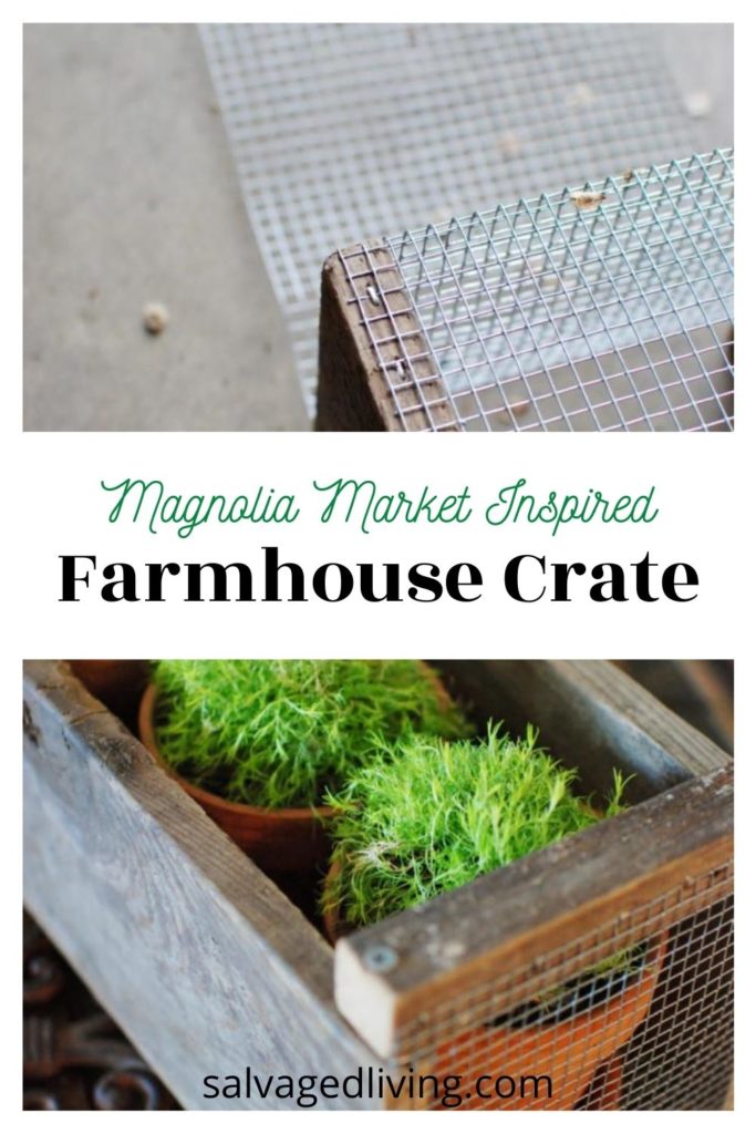 diy farmhouse crate before and after