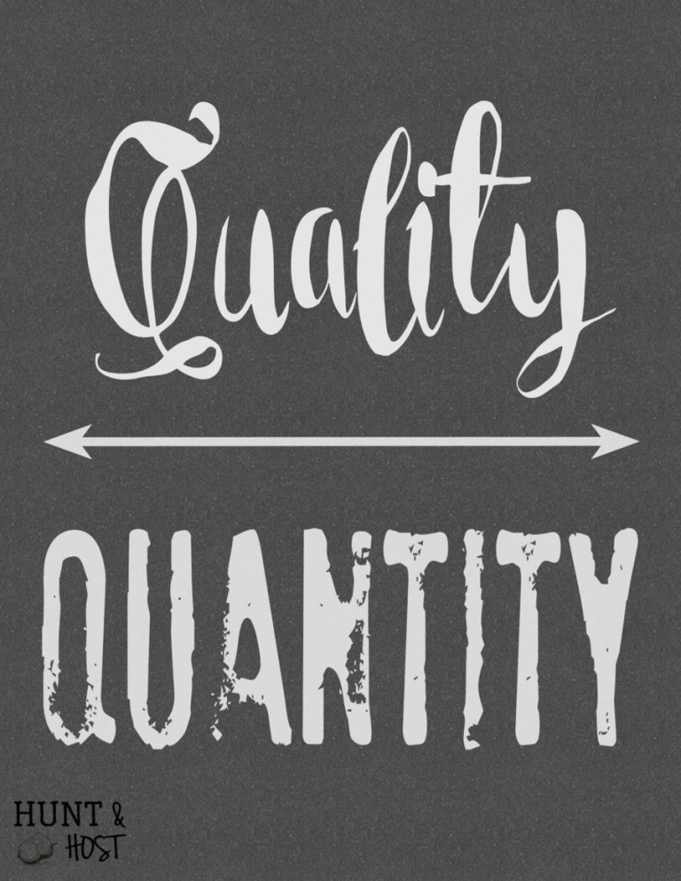 quality over quantity biblical thoughts on the phrase plus a FREE PRINTABLE!