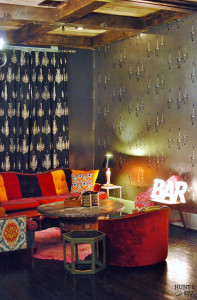 The Ladysmith, Miranda Lambert's rock-n-roll chic Bed & Breakfast hotel designed by Phara Queen is an amazing play on pattern and texture. Get The Ladysmith look at home, tips at www.huntandhost.net