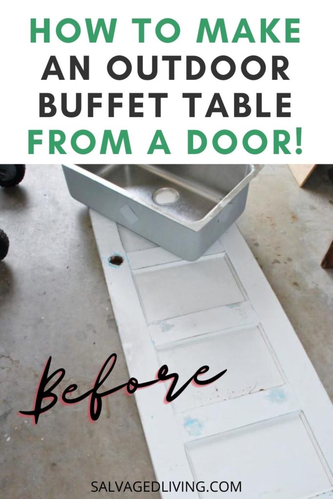 diy outdoor party buffet table