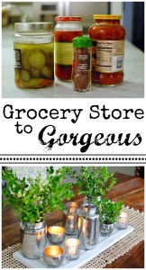 From grocery store to gorgeous. DIY home décor straight from your pantry. Start with this mercury glass makeover. www.huntandhost.net