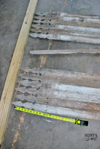 A DIY tutorial on how to make your own picket fence dog bowl station! www.huntandhost.net