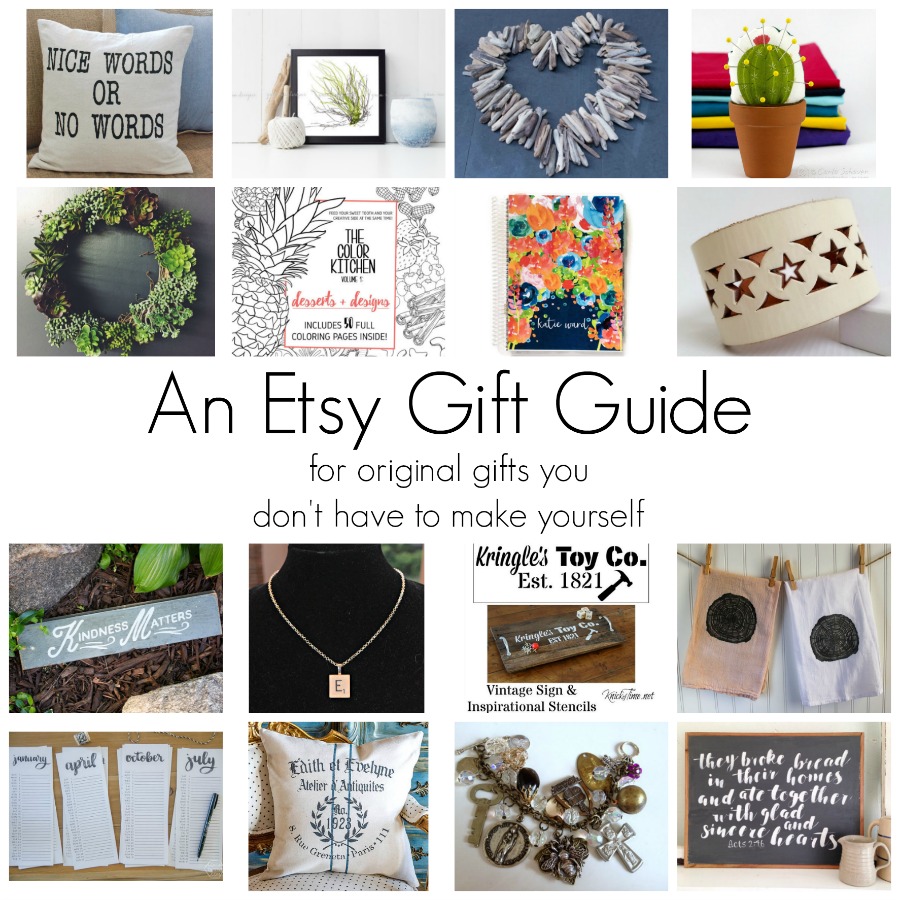 When you want to give a one of a kind gift you don’t have to make: An Etsy Gift Guide