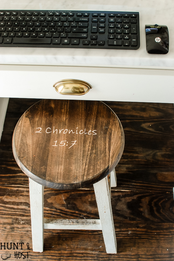 How to carve a bible verse into furniture. Carve your favorite scripture address into furniture as a great an d uplifting reminder.