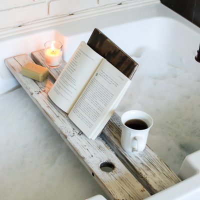 Bath Tray with Book Rest