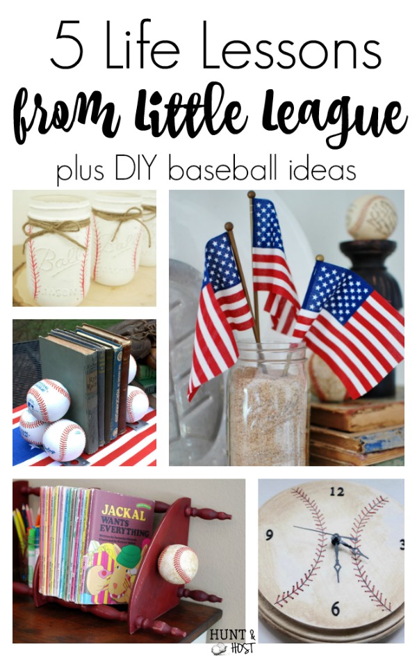 5 LIfe lessons from little league baseball plus DIY baseball decor ideas!