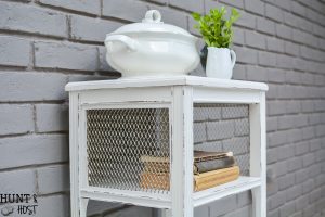 This broken side table found during Round Top Antiques Week gets a French country makeover.