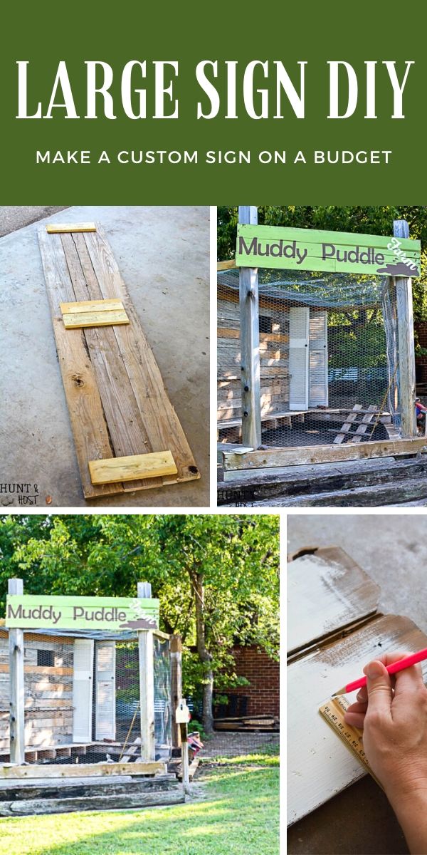 Sign Making Simple How to Make A Large Sign DIY Tutorial - Kim Pepper Blog