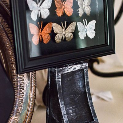 Gilded Bugs Display Case: Dollar Store Halloween Decorations