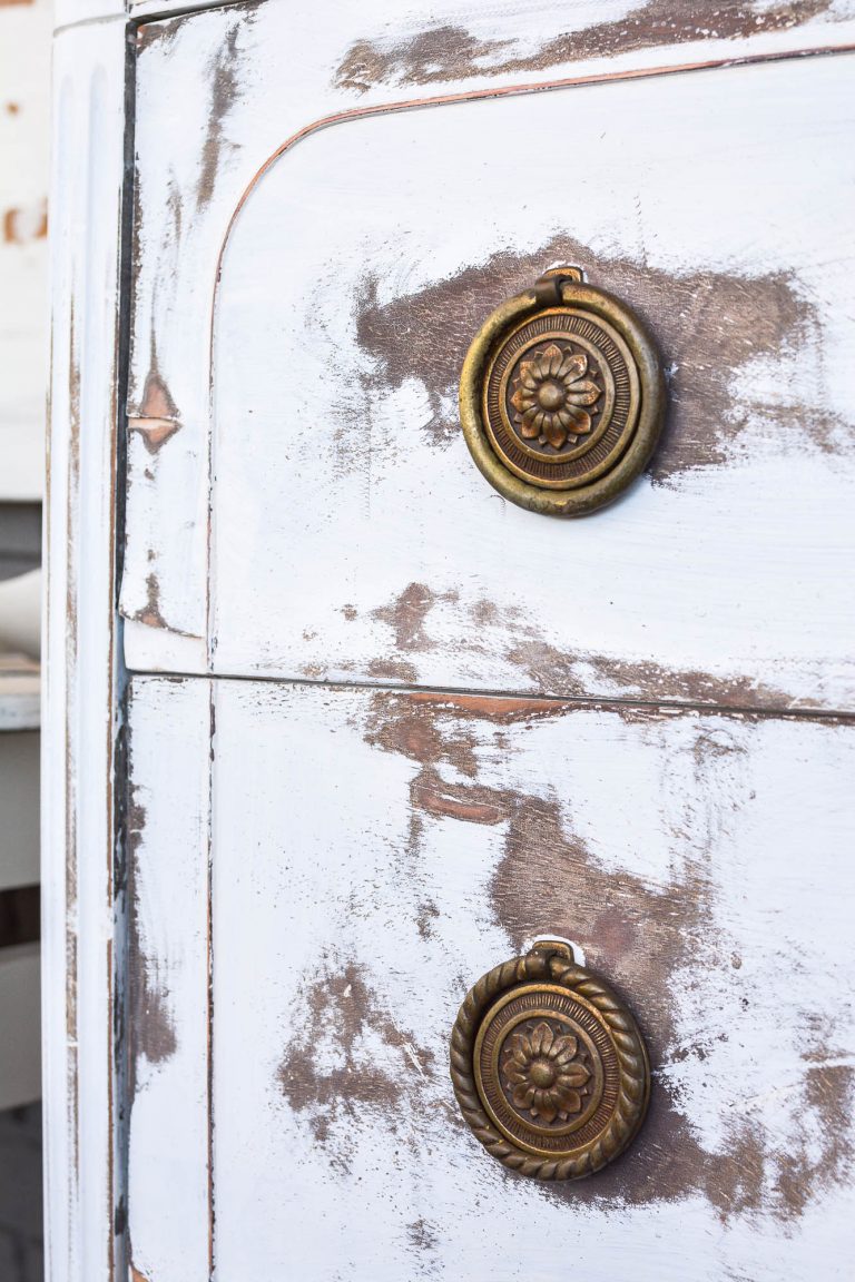 The dresser gets a makeover and an encouraging message comes into play.