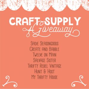 Craft Supply Giveaway from your favorite bloggers. Get your DIY with these awesome goodies!