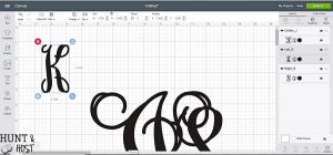 How to make monogram vinyl decals for rain boots and other personalization. Step by step tutorial to make and cut your own monogram vinyl decal.