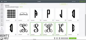 How to make monogram vinyl decals for rain boots and other personalization. Step by step tutorial to make and cut your own monogram vinyl decal.