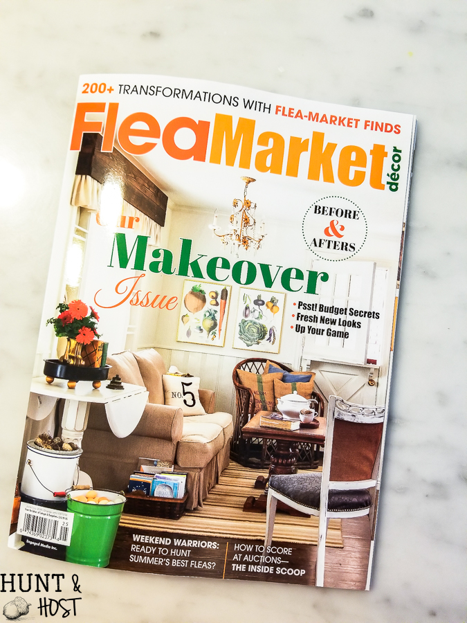 Behind the scenes of my Flea Market Décor cover feature