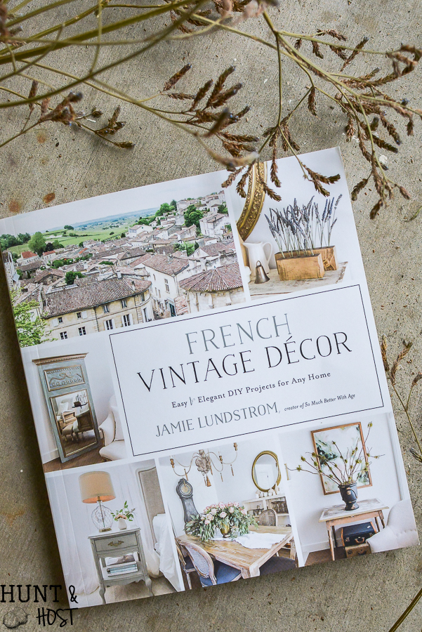 French Vintage Décor Book Review, plus an easy drill bit holder for flowers. Project ideas from France await!