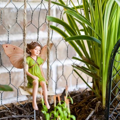 DIY Vertical Fairy Garden Idea