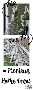 Marry your old wedding candelabra to a picket fence board for the cutest DIY hime decor with vintage style. This quick and easy DIY candle holder get you thinking about what other thrifted finds you can take apart and put back together again in a more useful way! #candleholder #picketfenceproject #thriftedfind #cottagestyle #farmhousedecor #farmhousecandle #cottagedecor #makeitnew