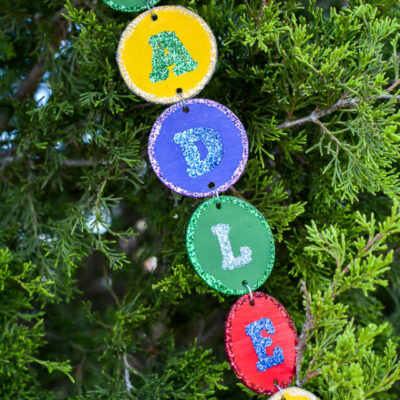 DIY Name Christmas Ornaments