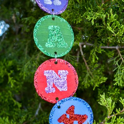 Personalized Name Christmas Ornament DIY