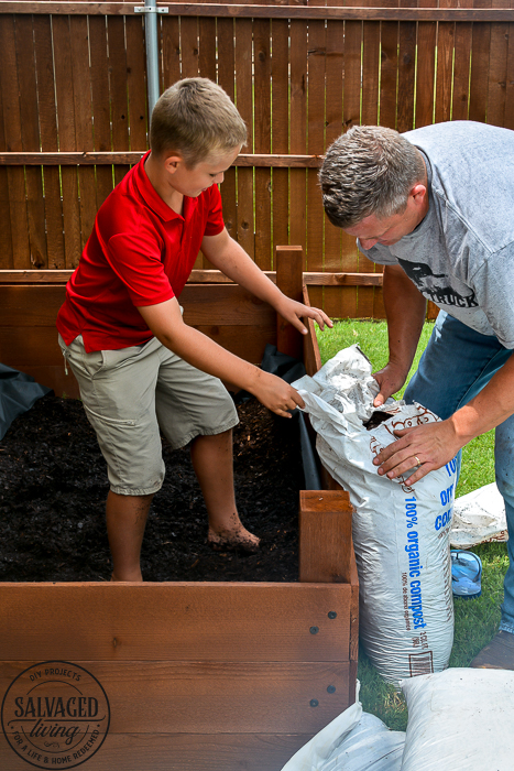 Learn how to spray stain on wood along with tips on how to clean your srpayer when you spray an oil based stain. HINT: it is so much easier than you think! This DIY raised garden bed got a spray stain that will help the wood look good and last longer and it only took minutes to do,. #wagnerspraytech #spraystain #oilbasedstain #paintcleanup #sprayertips #stainedwood #flowergarden #vegetablegarden #raisedbed #landscapedecor #fencestain #diyfencestain