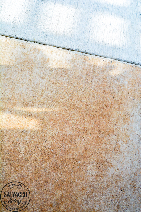 Grab great tips for power washing your concrete patio and getting rid of the paint, stain and dirt stains on your concrete. #pressurewasher #powerwash #cleaningtips #cleanconcrete #springcleaningtips