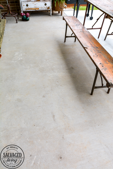 Grab great tips for power washing your concrete patio and getting rid of the paint, stain and dirt stains on your concrete. #pressurewasher #powerwash #cleaningtips #cleanconcrete #springcleaningtips