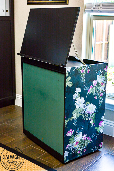 How to dress up your painted furniture with florals. Floral furniture is a beautiful trend right now and this DIY floral application is quick and easy. I'll walk you through how to update your own vintage furniture with a fun floral accent. This craft cart is sure to give you inspiration. #diypaintedfurniture #floralfurniture #beforeandafter #updatefurnitureideas #paintsprayer #paintsprayerprojects