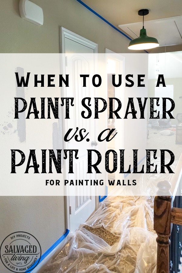 The best tool for painting walls when you want to use a paint roller. Do you wonder when to use a paint sprayer versus a paint roller for painting walls? Here are some questions to ask a about your project to decide what paint technique to use. #paintingtips #howtopaintwalls #paintsprayer #paintroller 