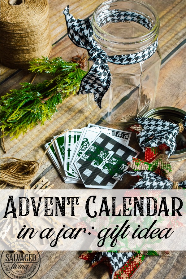 Get this versatile Advent Calendar Banner Print and use it to make a Christmas gift in a jar, decorate a vintage frame/mantel or as bible memory verse tool. These printable advent banner pieces have a gorgeous print on the front and an accompanying Bible verse that points to the Christmas story and Jesus' birth. Great to start a conversation with kids and hide God's word in your heart this Christmas season decorate with Christian home decor! #christiandecor #scripture #jargifts #giftforfriends #DIYAdventcalendar #adventbanner #DIYchristmascraft