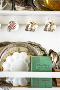 Does you house lack built in charm? Add your own with this diy built in plate rack tutorial. You will learn how to build a wall plate rack and how to decorate a plate rack for vintage style charm and a cozy home. #cozyhome #farmhousekitchen #kitchendisplay #butlerspantry