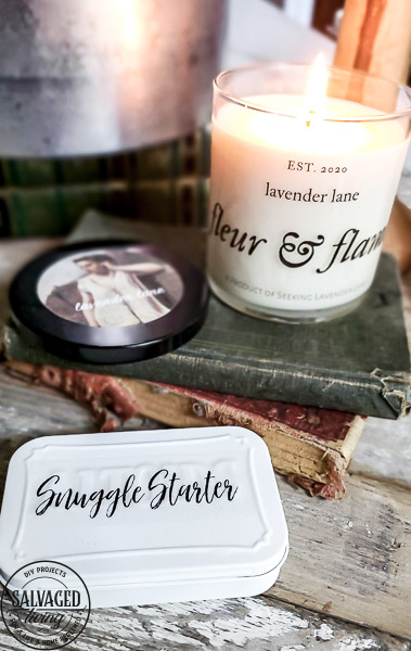 DIY Match box matches in a jar project to make a beautiful way to display matches in your home next to your favorite candle or fireplace. This match box decor tutorial comes with a free printable download for you to make your own decorative match holder! #matchsayings #giftideas #longmatches 