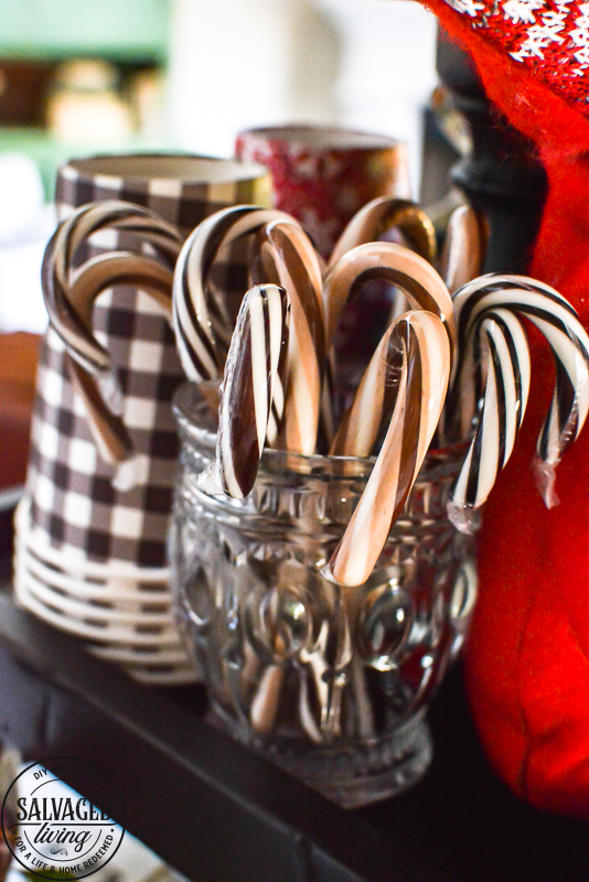 Get some fun and budget friendly Christmas hot chocolate bar ideas here! Everyone loves a good hot cocoa station for Christmas and the dollar store and Walmart are great spots for hot chocolate bar decor. Plus a few DIY projects to add to the mix! Have fun dressing up the perfect holiday beverage station! #hotchocolatebardideas #hotcocoabar #christmasdecorideas