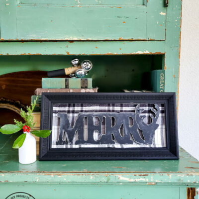 DIY FESTIVE DOLLAR STORE SIGN