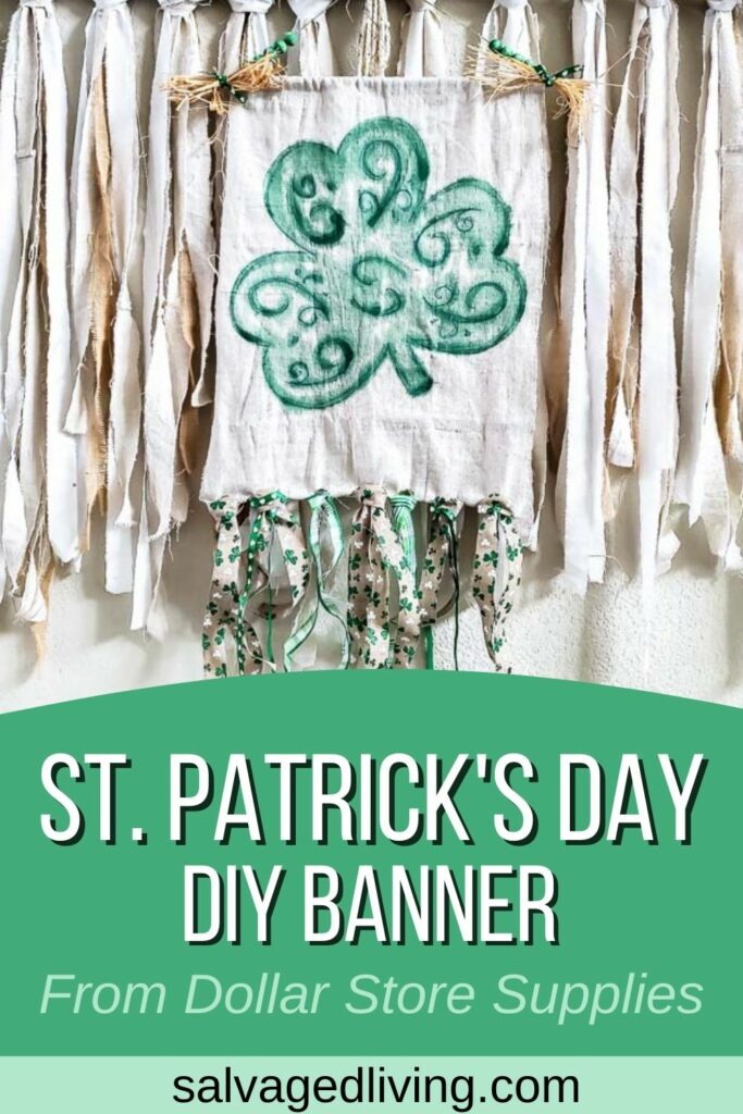 Dollar Store St. Patrick's Day Banner DIY