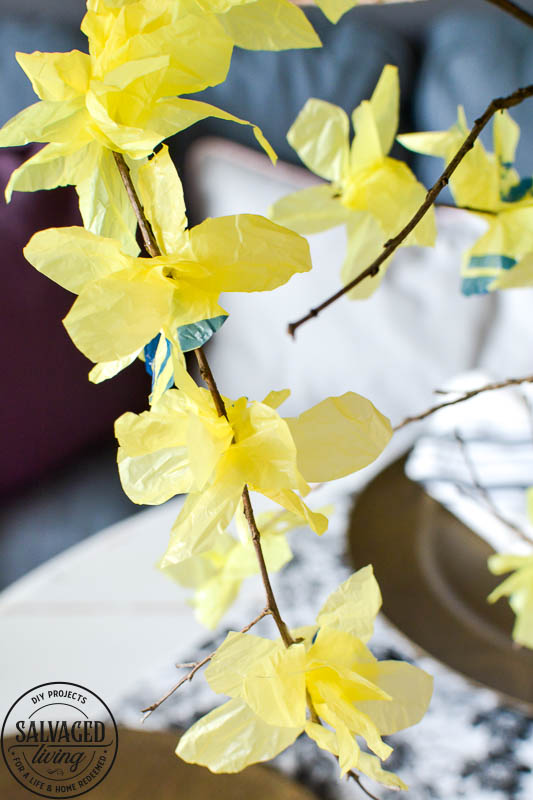 How to make adorable plastic grocery sack flowers for decorating your home on a budget. This plastic bag craft is so easy to make, budget friendly and gorgeous. No one will ever know you make these beautiful faux flowers from plastic bags! #grocerybagmakeover #plasticbagcraft #DIYfauxflower #budgetdecorideas