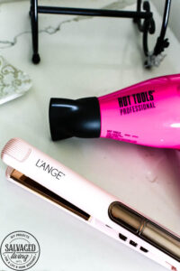 Best hair care products for fin, thin, color-treated hair. These are my favorite hair care products when it comes to shampoo, conditioner, styling and general hair care. This is how I stopped washing my hair everyday and the details on how to wash your hair once a week if it is fine and limp like mine. #haircaretips #finehair #washweeklyhair #dryshampoo